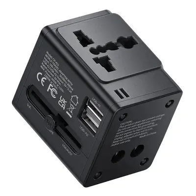 Nabíječka cestovní adapter multifunkční McDodo PTP 12W EU/UK/USA/AUS/China Black