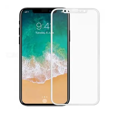 Glass 3D, 5D Tvrzené sklo 3D pro Apple iPhone XS Max, plné lepení, bílá 434675