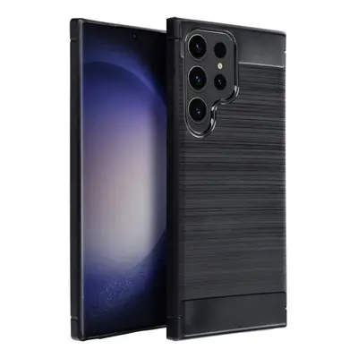 Pouzdro silikon Samsung S911 Galaxy S23 Forcell Carbon s výztuhou černé