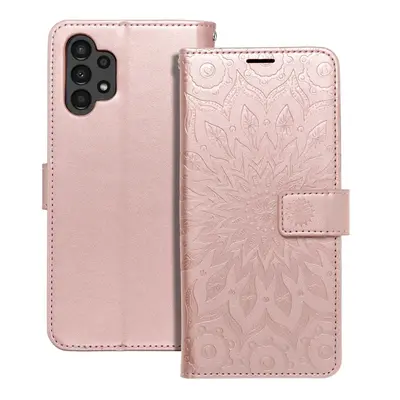 Pouzdro Forcell MEZZO Samsung Galaxy A13 4G, manadala rose zlaté