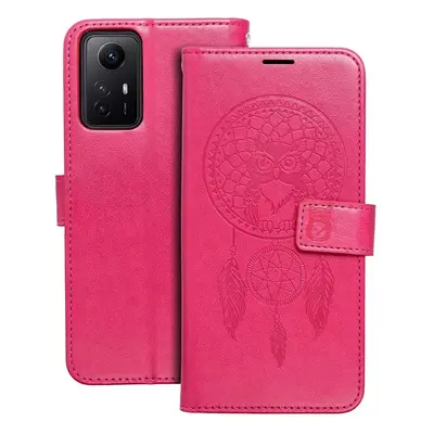 Pouzdro Flip Mezzo Book Xiaomi Redmi Note 12S vzor lapač snů Magenta fialovo červené