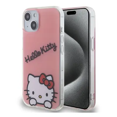 Pouzdro Hello Kitty IML Daydreaming Logo zadní kryt pro Apple iPhone 13 Pink