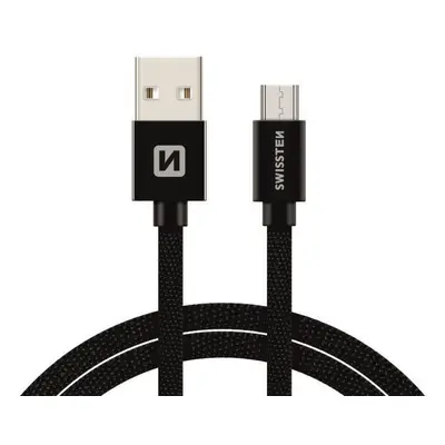 Swissten 71521201 USB/USB-C, 1,2m, černý