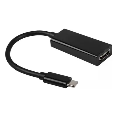 Adaptér USB-C (samec) na HDMI 4K (samice) audio video 25cm černý