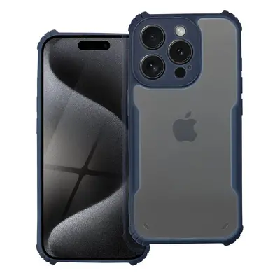 Pouzdro silikon Xiaomi Redmi Note 13 4G Armor Anti Drop čirá záda modrý rám