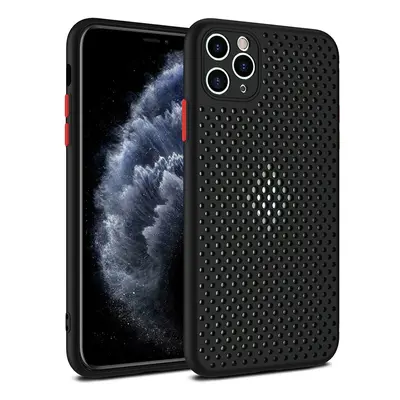 Pouzdro silikon Huawei P40 Lite Cool Master děrované černé