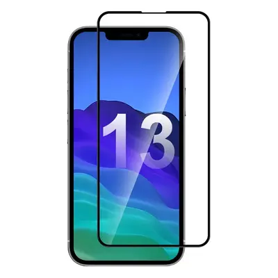 Screen Glass Protector Apple iPhone 13, iP 13 PRO, iP 14, iP 16e 6.1 5D Full Glue Ceramic černé 