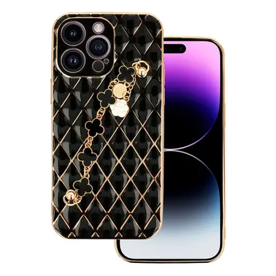 Pouzdro silikon Apple iPhone 13 PRO Deco Chain Loop vzor 5 černé