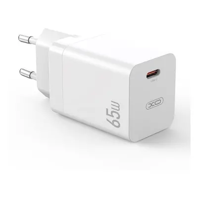 Nabíječka XO CE10 USB-C QC 4.0 PD 3.0 65W 20V/3,25A MacBook, Laptop bílá