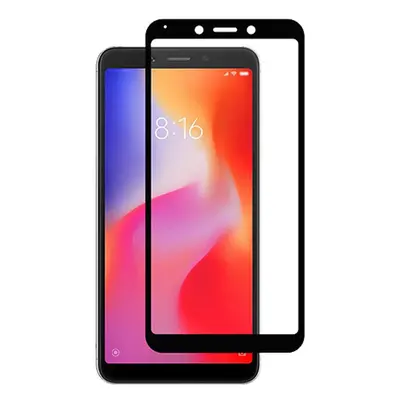 Screen Glass Xiaomi Redmi 6, Redmi 6A 5D Full Glue zaoblené černé 1022377