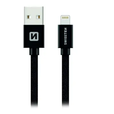 Swissten Textile USB/LIGHTNING 0,2 m