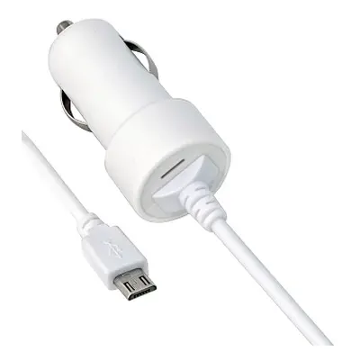 CL autonabíječka Nokia / HTC / Samsung / Sony micro USB 2.1A bílá