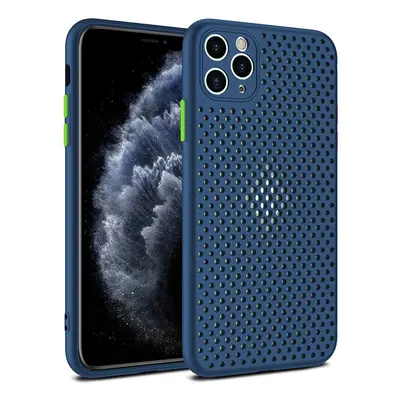 Pouzdro silikon Huawei P40 Lite Cool Master děrované modré