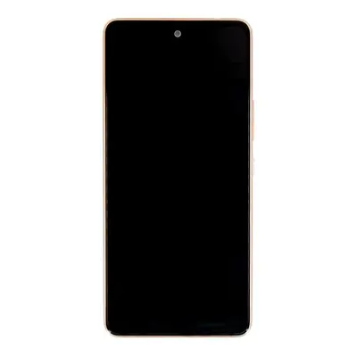 LCD display Samsung A536 Galaxy A53 5G + dotyk + přední kryt Original Service Pack Peach oranžov