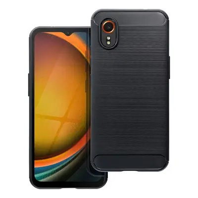 Pouzdro silikon Samsung G556 Galaxy Xcover 7 Forcell Carbon s výztuhou černé