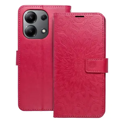 Pouzdro Flip Mezzo Book Xiaomi Redmi Note 13 4G vzor mandala Magenta fialovo červené