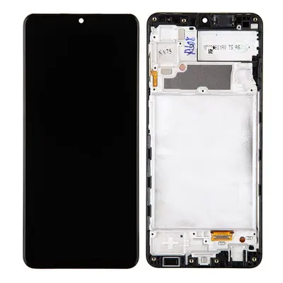 LCD display Samsung A225 Galaxy A22 4G + dotyk + přední kryt Service Pack Original černý