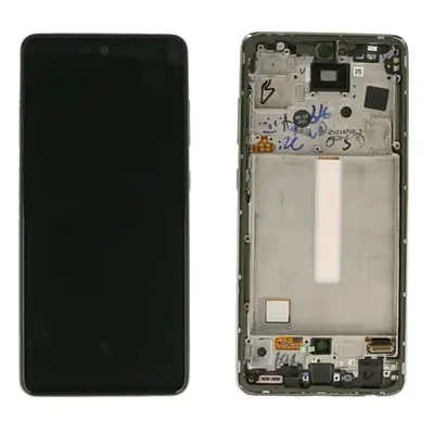 LCD display Samsung A528 Galaxy A52s 5G + dotyk + přední kryt Original Service Pack mátový