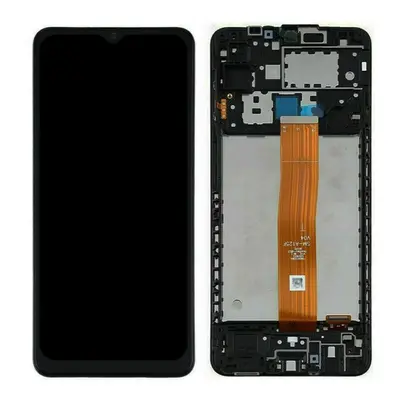 LCD display Samsung A125 Galaxy A12 + dotyk + přední kryt OEM černý