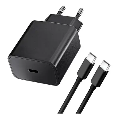 Nabíječka Blue Star EU46 USB-C PD QC 4.0 20W 3A + USB-C na USB-C kabel černá