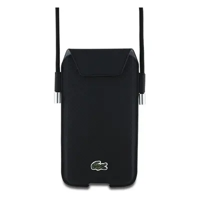 Lacoste PVC Iconic Petit Pique kapsa na telefon XL Black