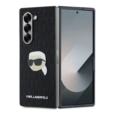 Karl Lagerfeld PU Saffiano Monogram Karl Head Samsung Galaxy Z Fold 6 Black KLHCZFD6PGKSKIHK