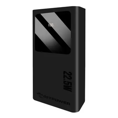 Zdroj záložní PowerBank BeePower BP-30PD 30000mAh 2x USB + USB-C PD, QC 3.0 22,5W černý