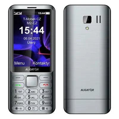 Aligator D950 dual SIM stříbrný