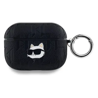 Karl Lagerfeld PU Embossed Choupette Head Pouzdro pro AirPods Pro KLAPPGCHPK