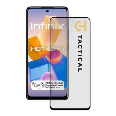 Screen Glass Infinix Hot 40 PRO Tactical Glass Shield 5D Full Glue černé 1033198