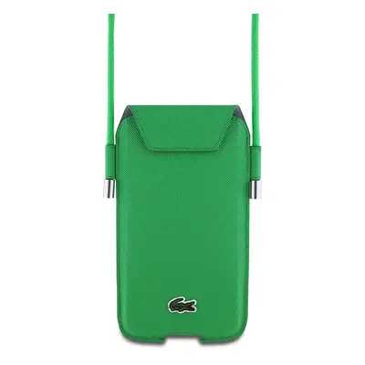 Pouzdro Lacoste PVC Iconic Petit Pique kapsa na telefon XL Green