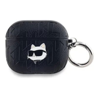 Karl Lagerfeld PU Embossed Choupette Head Pouzdro pro AirPods 3 KLA3PGCHPK