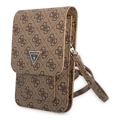 Pouzdro Guess 4G Triangle Logo Phone Bag Universal GUWBP4TMBR Brown