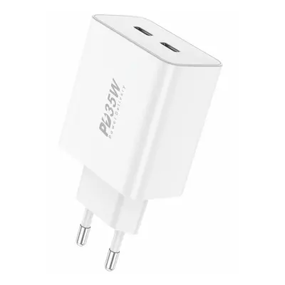 Nabíječka Foneng EU50 2x USB-C QC 3.0 PD 3.0 35W bílá