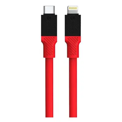 Tactical 57983117398 USB-C/Lightning, 1m, červený