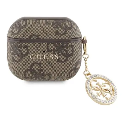 Guess 4G Script PC/PU Charm Pouzdro pro AirPods 3 GUA3P4E4CDW