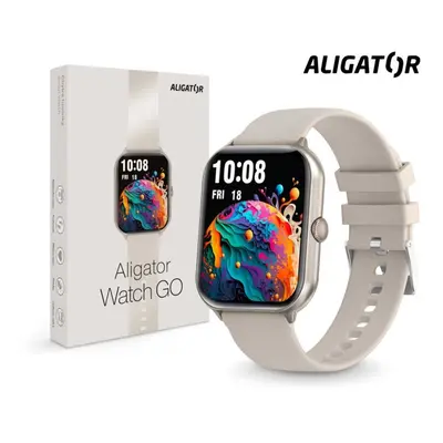 Hodinky ALIGATOR Smart Watch GO hvězdně stříbrné