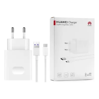 Nabíječka Huawei HW-100400E 5V/9V/10V 4A 40W Super Fast Charge P30 PRO, P40 PRO + kabel AP71