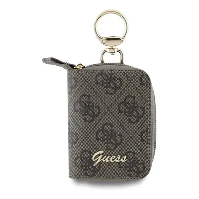 Klíčenka Guess PU 4G Script Logo hnědá