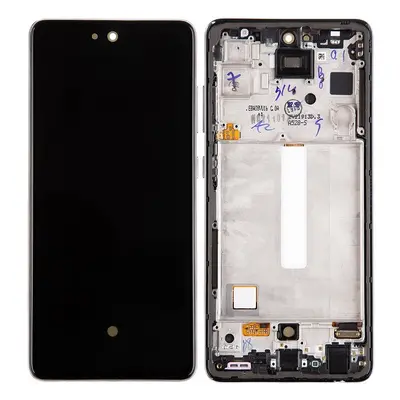 LCD display Samsung A528 Galaxy A52s 5G + dotyk + přední kryt Original Service Pack černý