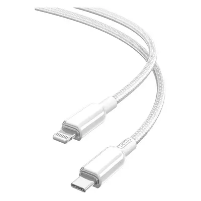 USB datový kabel Apple Lightning / USB-C XO NB-Q250A PD 27W 1m náhrada MKQ42ZM/A bílý