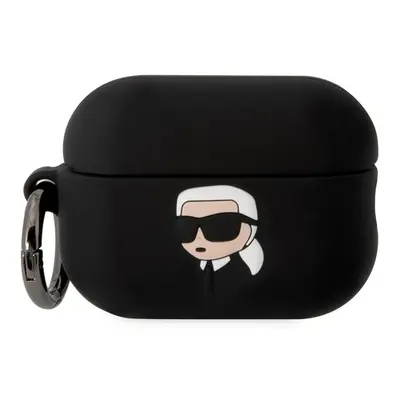 Pouzdro Karl Lagerfeld 3D Logo NFT Karl Head pro Apple Airpods PRO 2 Black