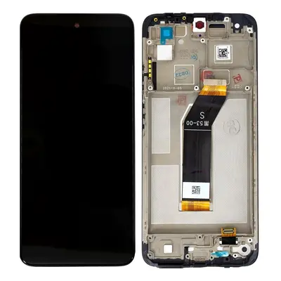 LCD display Xiaomi Redmi 10 2022 + dotyk + přední kryt Service Pack Original černý