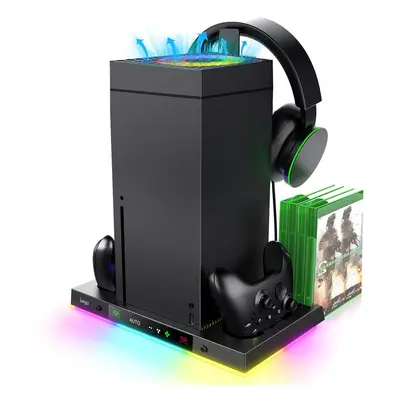 iPega XBX024S multifunkční nabíjecí RGB stojan s chlazením pro Xbox