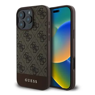 Guess PU 4G Stripe pro iPhone 16 Pro Max Brown