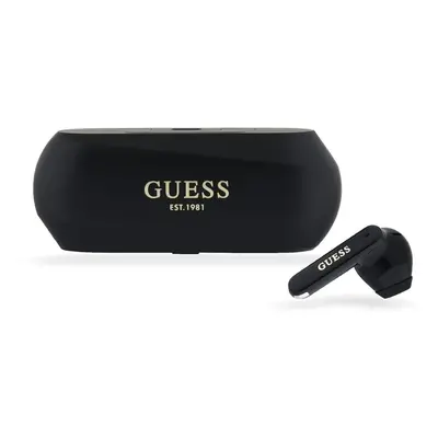 Sluchátka Bluetooth Guess Elongated Metallic ENC TWS BT 5.3 Black