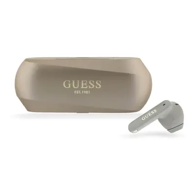 Sluchátka Bluetooth Guess Elongated Metallic ENC TWS BT 5.3 Gold