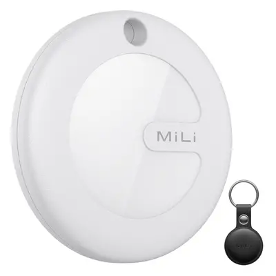 MiLi MiTag Smart lokátor Apple Tracker HD-P16 GPS, Bluetooth s koženou klíčenkou černý