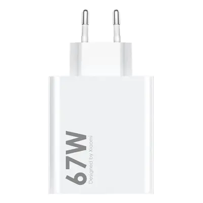 Nabíječka Xiaomi MDY-14-EW USB-A 67W Turbo Charge cestovní adaptér Original bílá