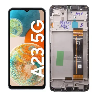 LCD display Samsung A236 Galaxy A23 5G + dotyk + přední kryt Original Service Pack černý